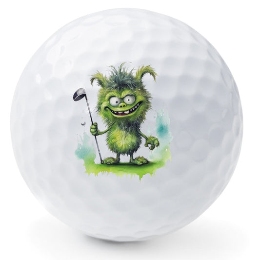 Golfball 3er Set, 3 unterschiedliche Motive