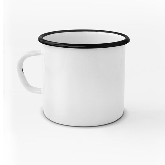 Emailletasse mit individuellem Druck