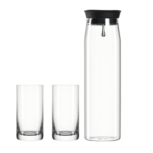 3-teiliges Getränkeset (Karaffe und Gläser) von Leonardo