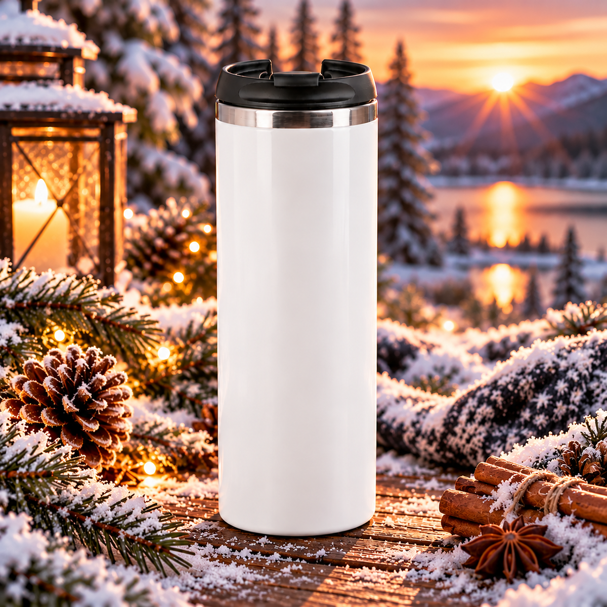 Edelstahlbecher 12oz (Coffee to go)