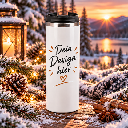 Edelstahlbecher 12oz (Coffee to go)