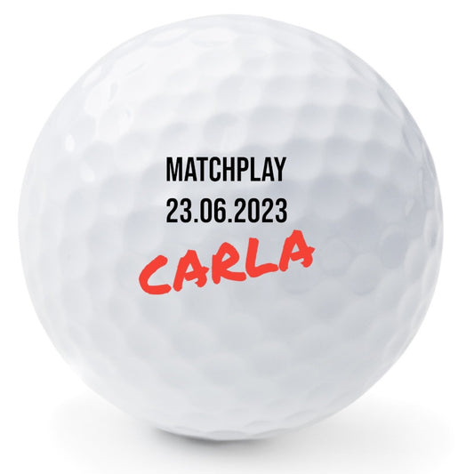 Golfball 3er Set, 3 unterschiedliche Motive