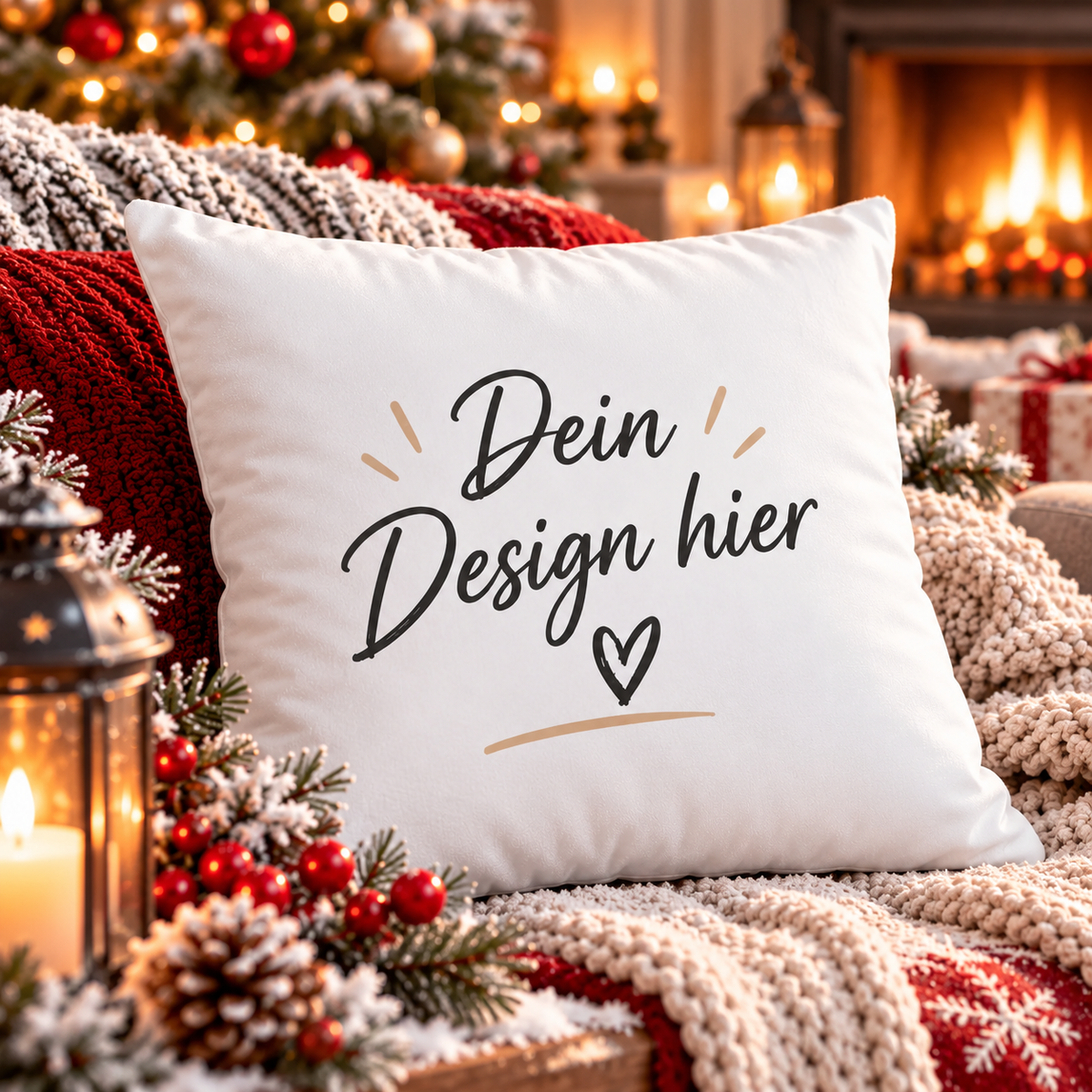 Kuschelkissen mit deinem Design, Einseitig