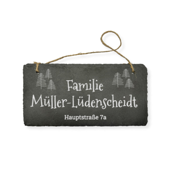 Schiefertafel, 20cm mit individueller Gravur