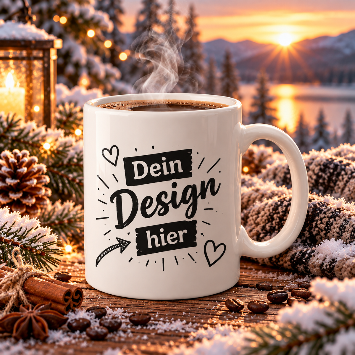 Weiße Keramiktasse - Individuell bedruckt